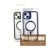    Apple iPhone 15 - CAMERA GUARD Magnet Ring with Kickstand Case